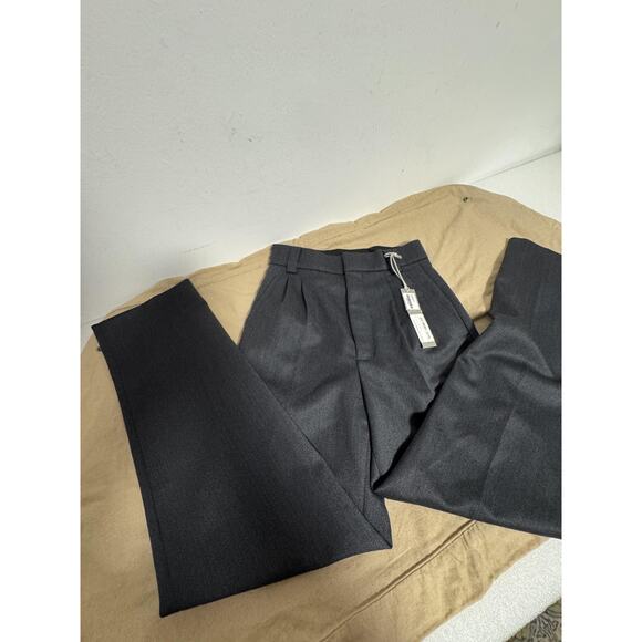 Fear of God Pants Mens 44 Charcoal Double Pleated Trouser Tapered FG40-001CAV - Picture 1 of 12